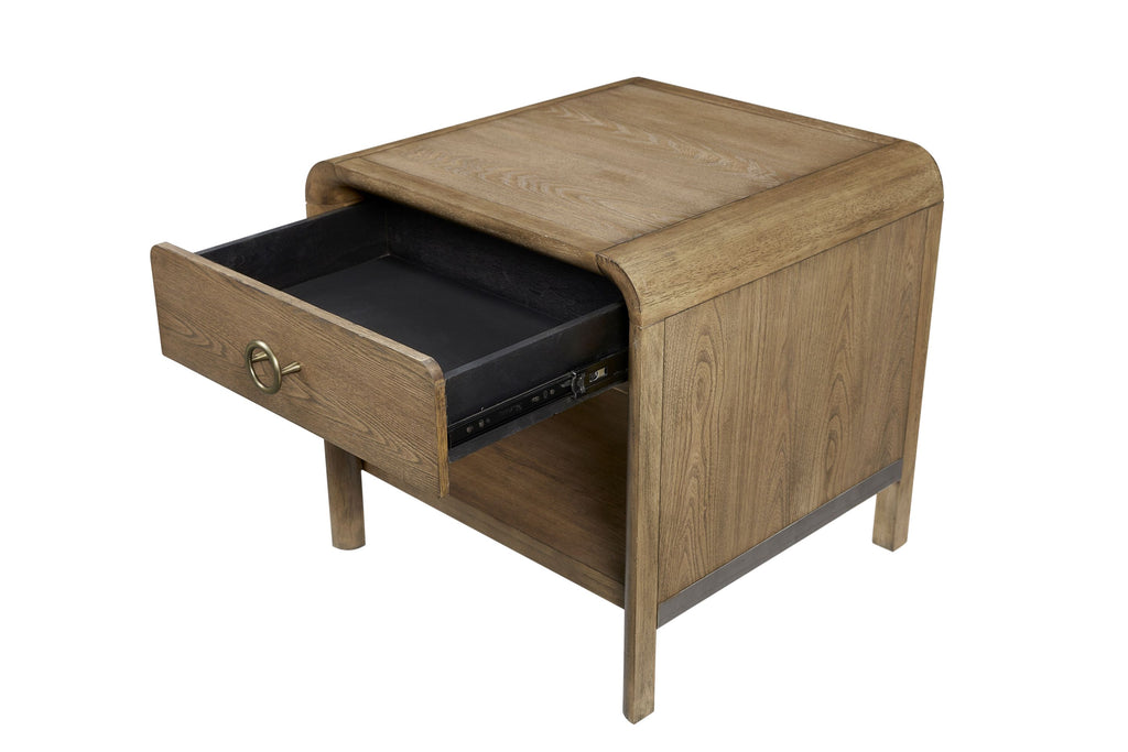 Waterfall End Table - Latte