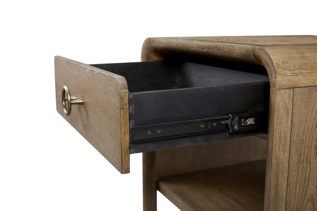 Waterfall End Table - Latte