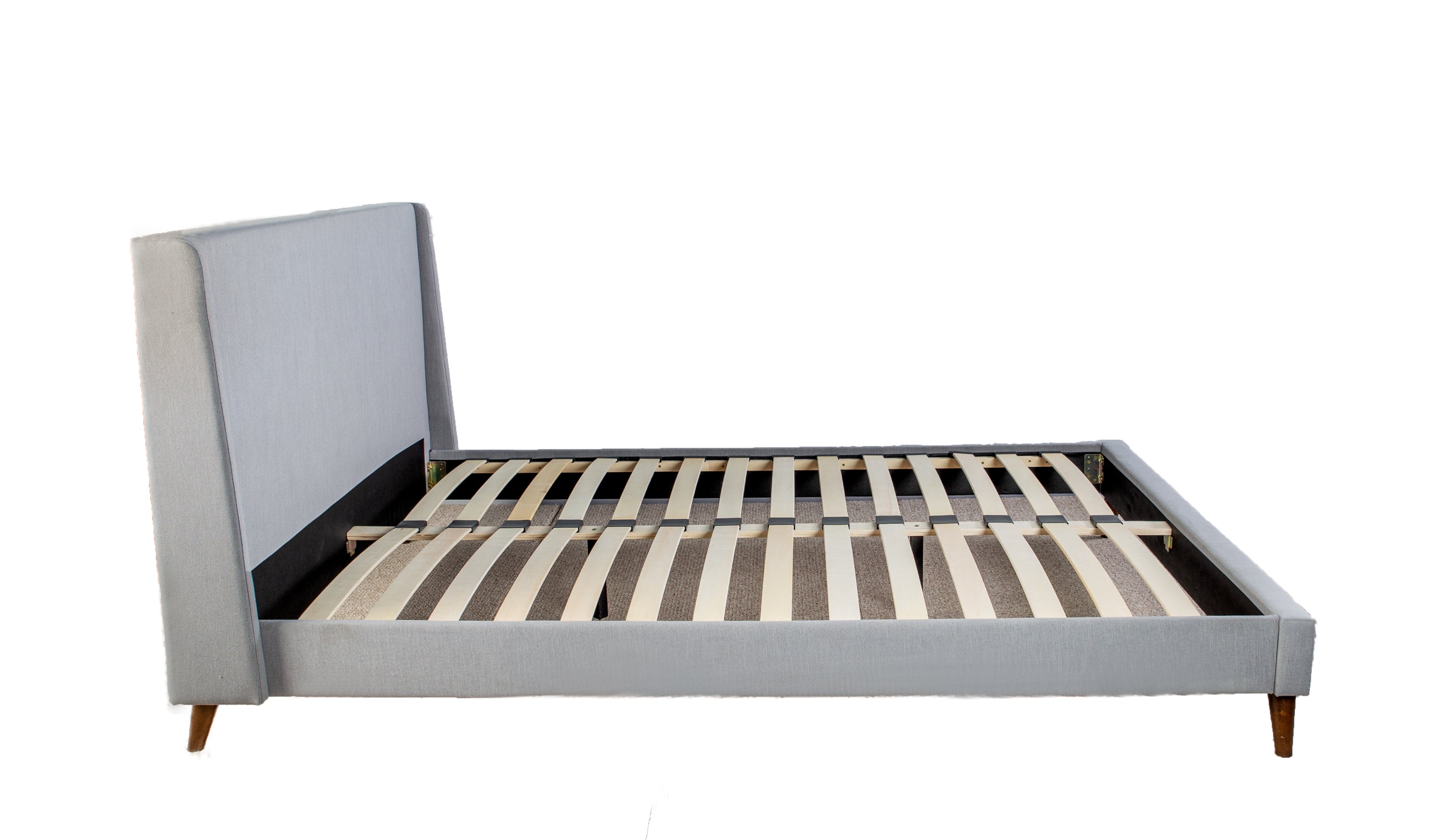 King Upholstered Bed With 2 Nightstands