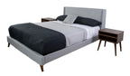 King Upholstered Bed With 2 Nightstands
