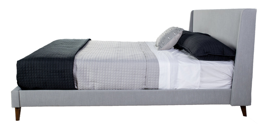 King Upholstered Bed With 2 Nightstands