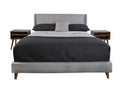 King Upholstered Bed With 2 Nightstands