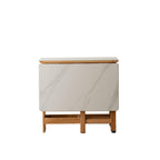 Elegant Light Oak Solid Wood Extending Dining Table.