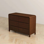 Lionel Mid Century Modern Solid Wood 6-Drawer Dresser Dresser