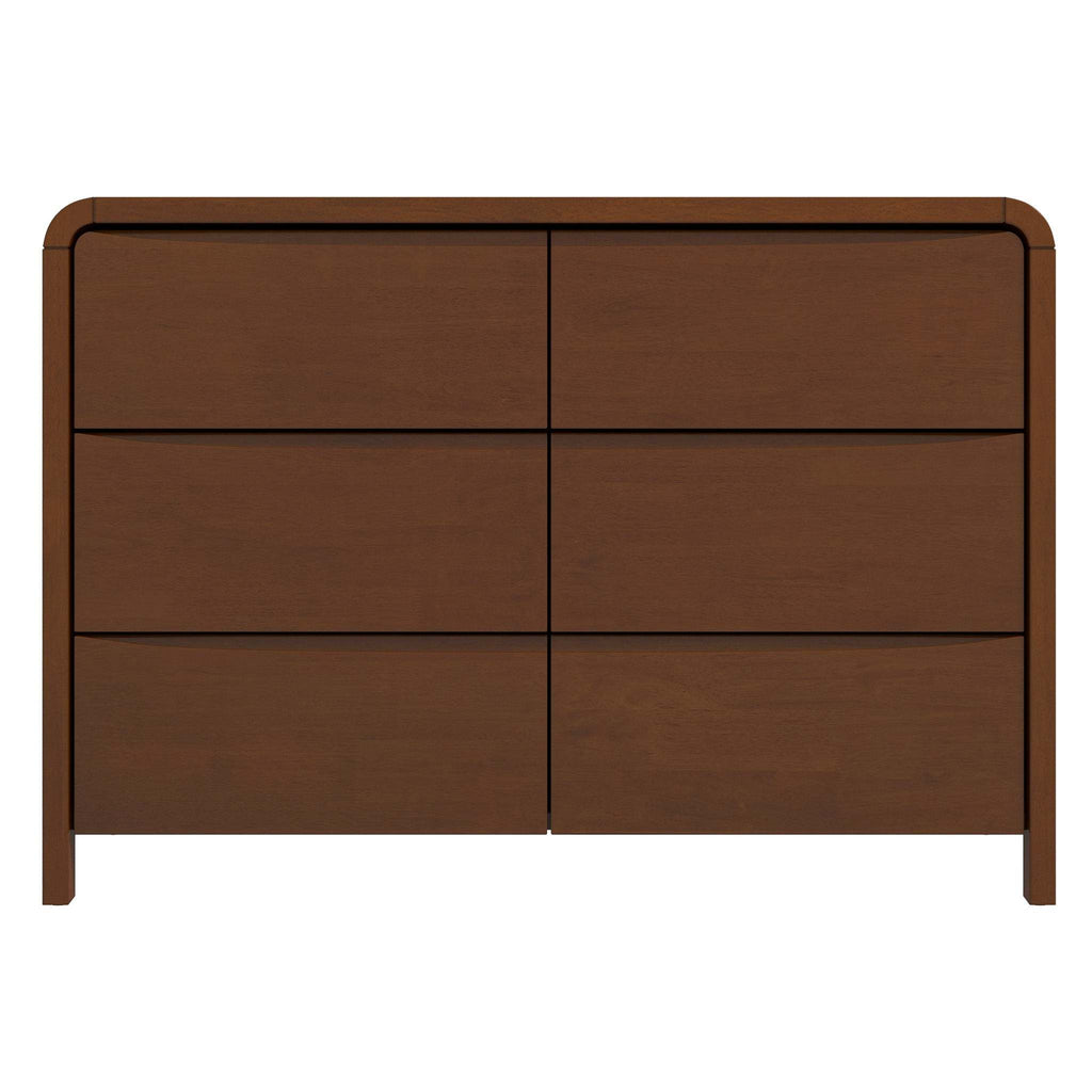 Lionel Mid Century Modern Solid Wood 6-Drawer Dresser Dresser