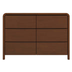 Lionel Mid Century Modern Solid Wood 6-Drawer Dresser Dresser