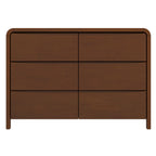Lionel Mid Century Modern Solid Wood 6-Drawer Dresser Dresser