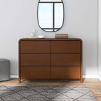 Lionel Mid Century Modern Solid Wood 6-Drawer Dresser Dresser