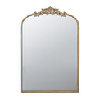 24" x 36" Gold Arch Mirror, Baroque Inspired Wall Decor for Bathroom Bedroom Living Room - Groovy Boardz