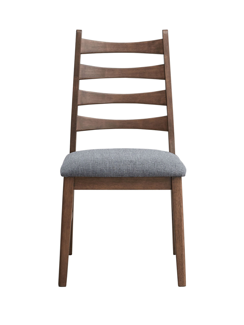 Mayah Dark Gray Linen & Walnut Finish Side Chair (Set of 2)