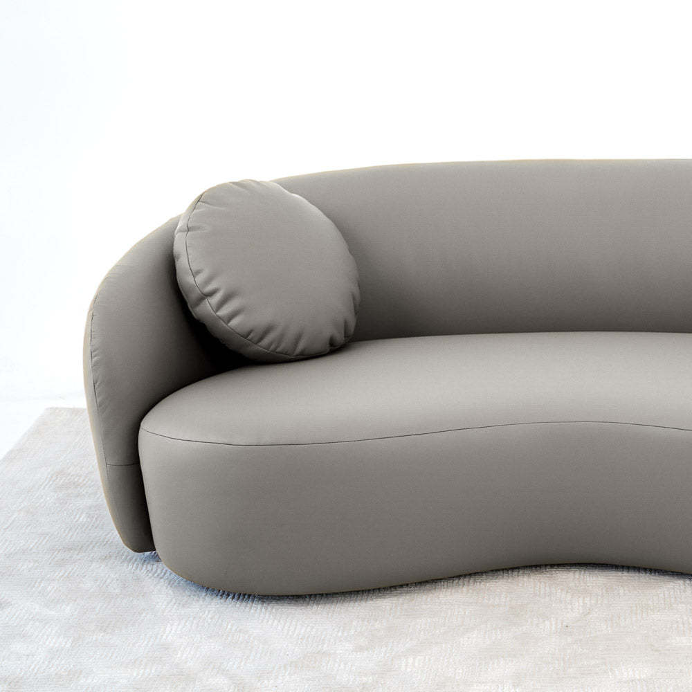 Porter Grey PU Leather Sofa