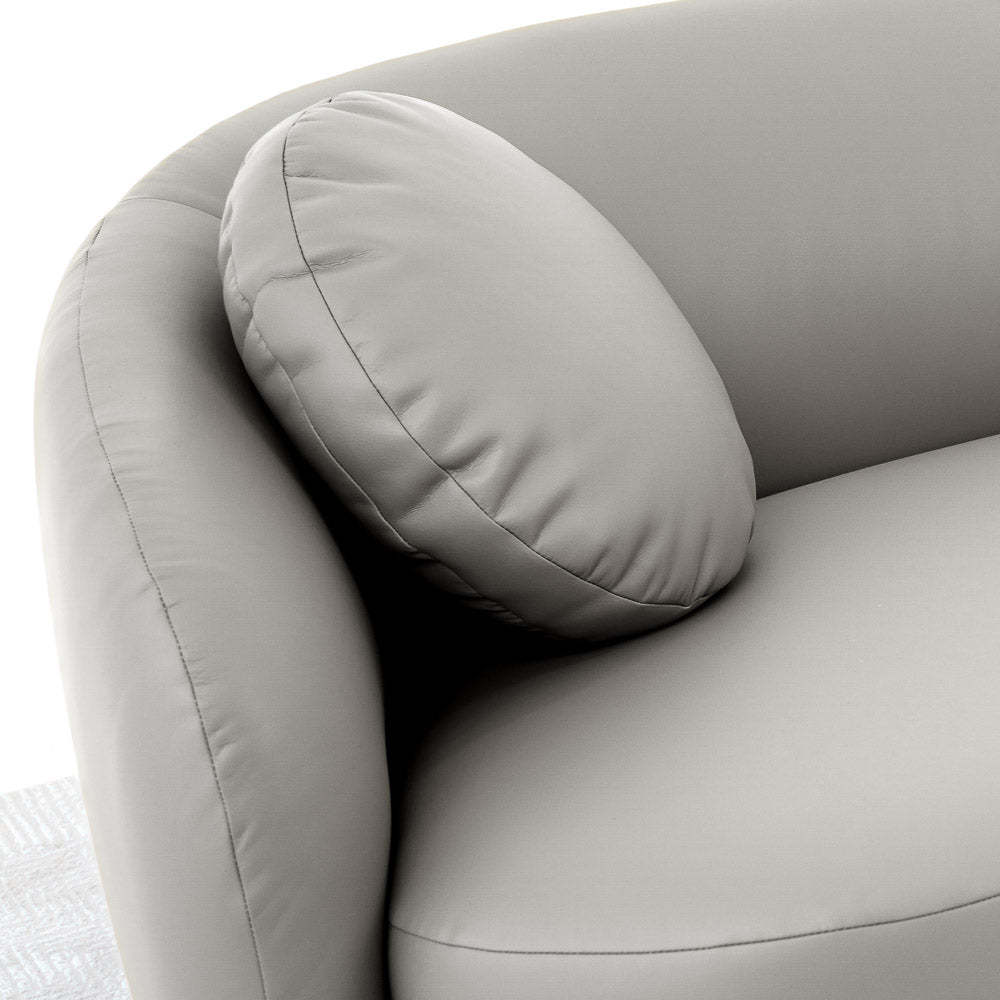 Porter Grey PU Leather Sofa