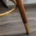 MoMo Boucle Upholstered Counter Height Stool, 360° Swivel