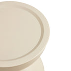 MILK WHITE coffee round tables SET OF 2 with STORGE MOVABLE TABLE TOP MULTIFUNCTIONAL END SIDE TABLE - Groovy Boardz