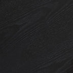 Length 39.37 Inch Modern Coffee Table,MDF Oval Coffee Table for Living Room,Small Coffee Table with Sturdy Pedestal for Apartment,Bedroom,Black