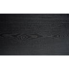 Modern Black Console Table with Gold Accent, Decorative Entryway Table,56in Wood Console Table, Narrow Sofa Table for Entrance, Living Room, Hallway