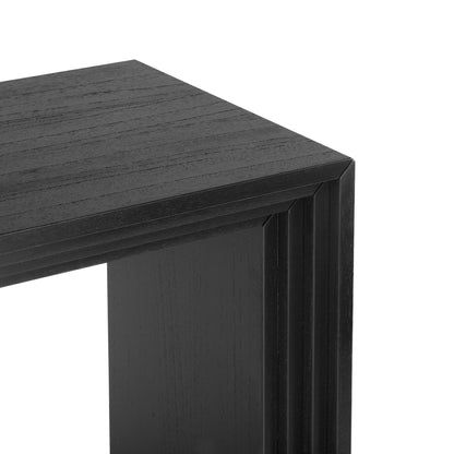U_STYLE Modern Style Console Table made of Paulownia Solid Wood Veneer,Suitable for Foyer, Living Room, or Entryway.