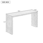 U_STYLE Modern Style Console Table made of Paulownia Solid Wood Veneer,Suitable for Foyer, Living Room, or Entryway.