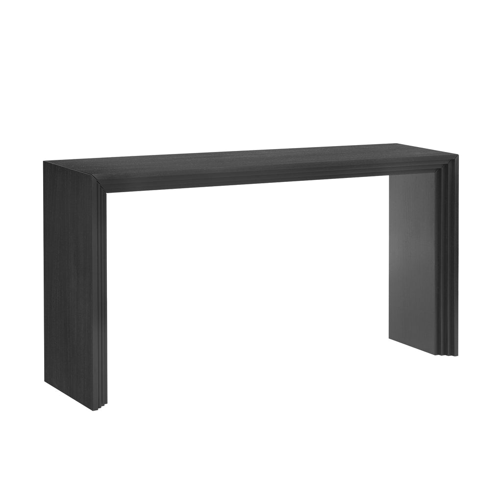 U_STYLE Modern Style Console Table made of Paulownia Solid Wood Veneer,Suitable for Foyer, Living Room, or Entryway.