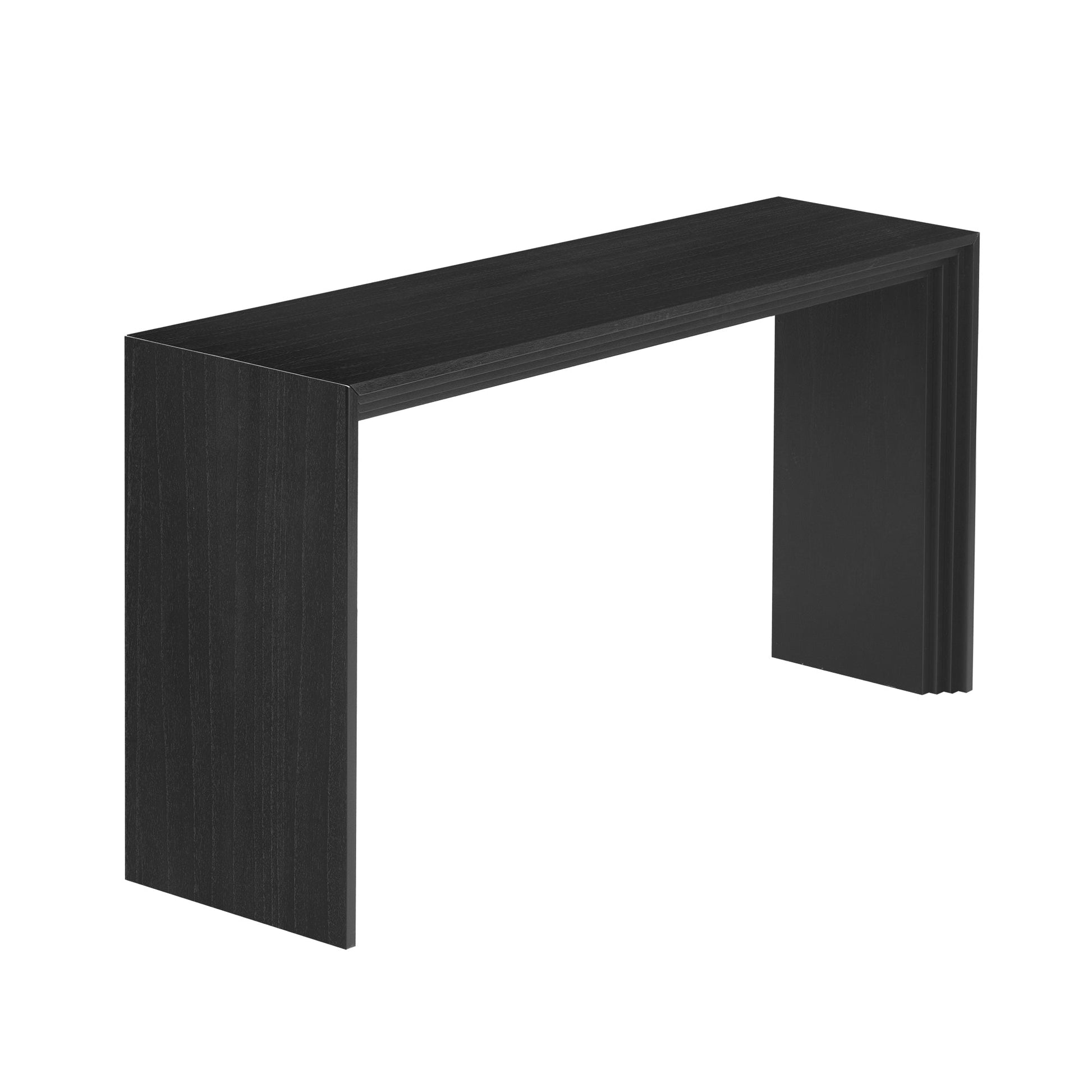 U_STYLE Modern Style Console Table made of Paulownia Solid Wood Veneer,Suitable for Foyer, Living Room, or Entryway.