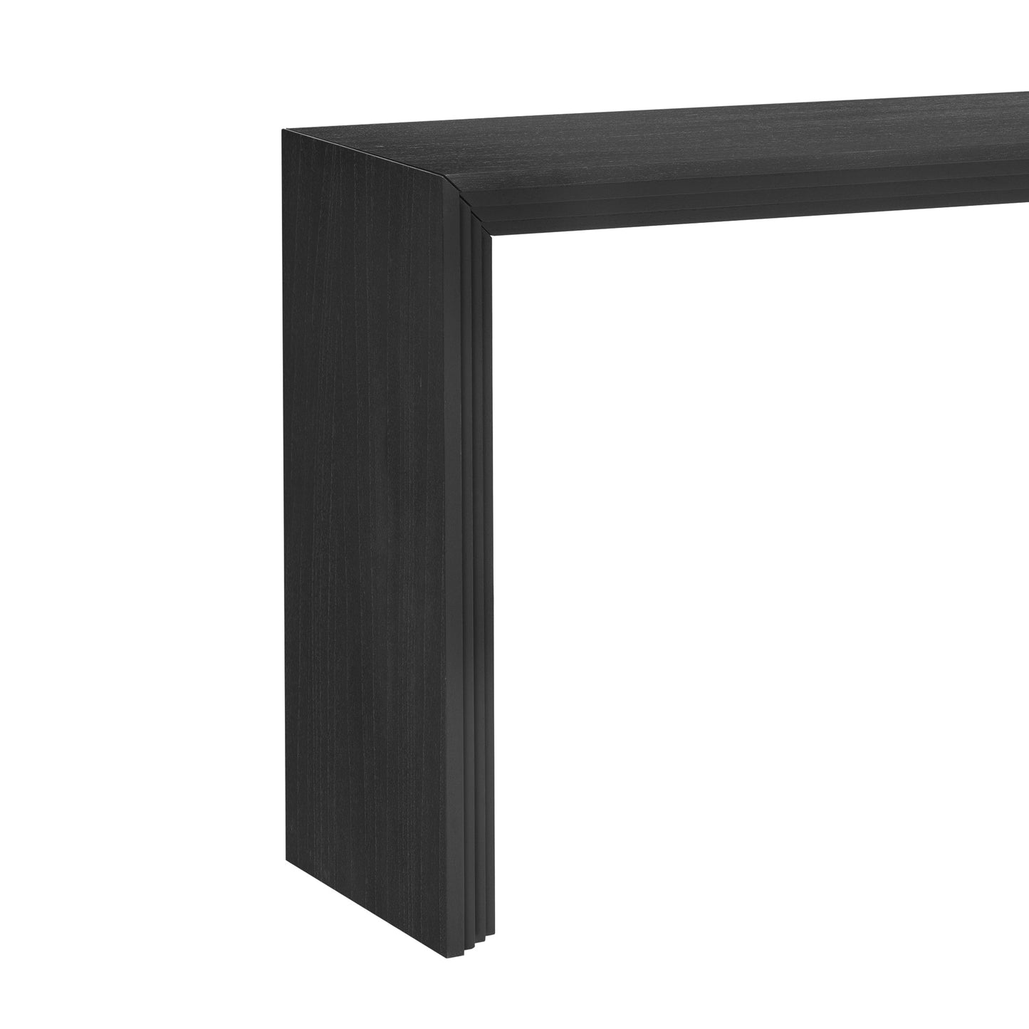 U_STYLE Modern Style Console Table made of Paulownia Solid Wood Veneer,Suitable for Foyer, Living Room, or Entryway.