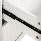 Elegant Modern Fluted White Pantry Cabinet 72-Inch.