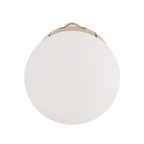 Contemporary & Modern Round Nightstand with Storage Drawer, Sofa End Table with Open Storage Shelf, Bedside Table with Curved Design for Living Room & Bedroom, Easy Assembly, Khaki Nightstands