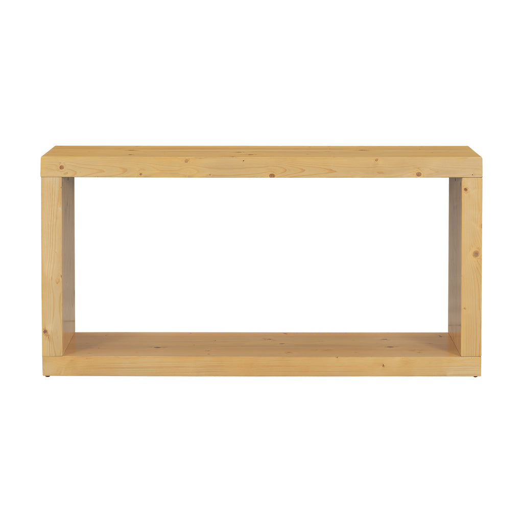 U_STYLE Modern Minimalist Entrance Table, Square Shaped Fashion Design, Easy to Assemble, Suitable for Entrance, Corridor, Living Room, Foyer