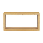 U_STYLE Modern Minimalist Entrance Table, Square Shaped Fashion Design, Easy to Assemble, Suitable for Entrance, Corridor, Living Room, Foyer