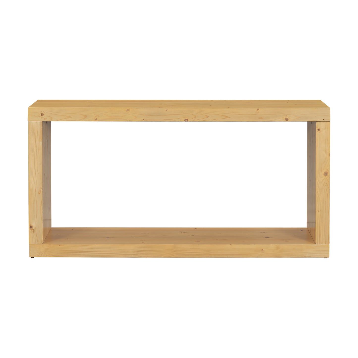 U_STYLE Modern Minimalist Entrance Table, Square Shaped Fashion Design, Easy to Assemble, Suitable for Entrance, Corridor, Living Room, Foyer