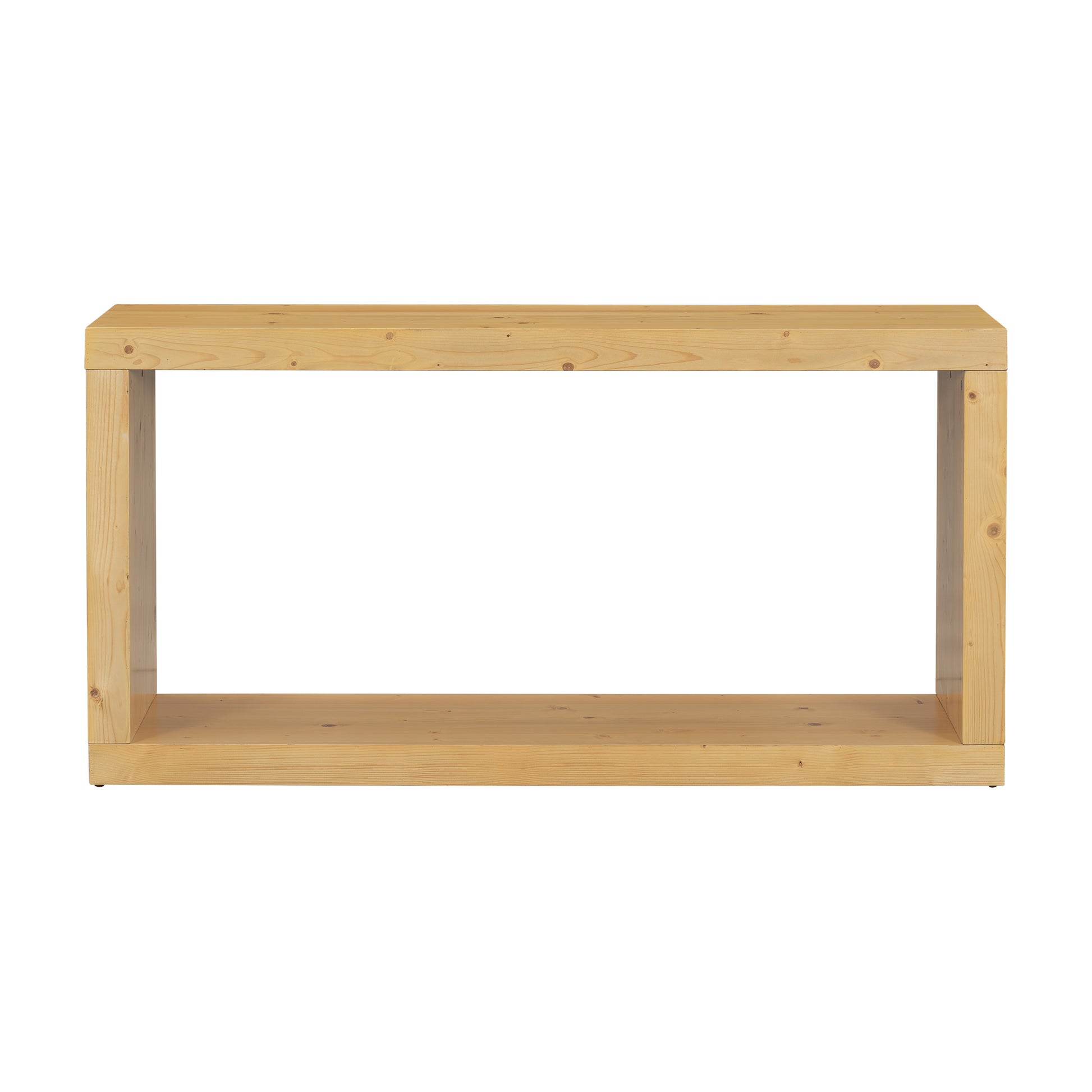 U_STYLE Modern Minimalist Entrance Table, Square Shaped Fashion Design, Easy to Assemble, Suitable for Entrance, Corridor, Living Room, Foyer