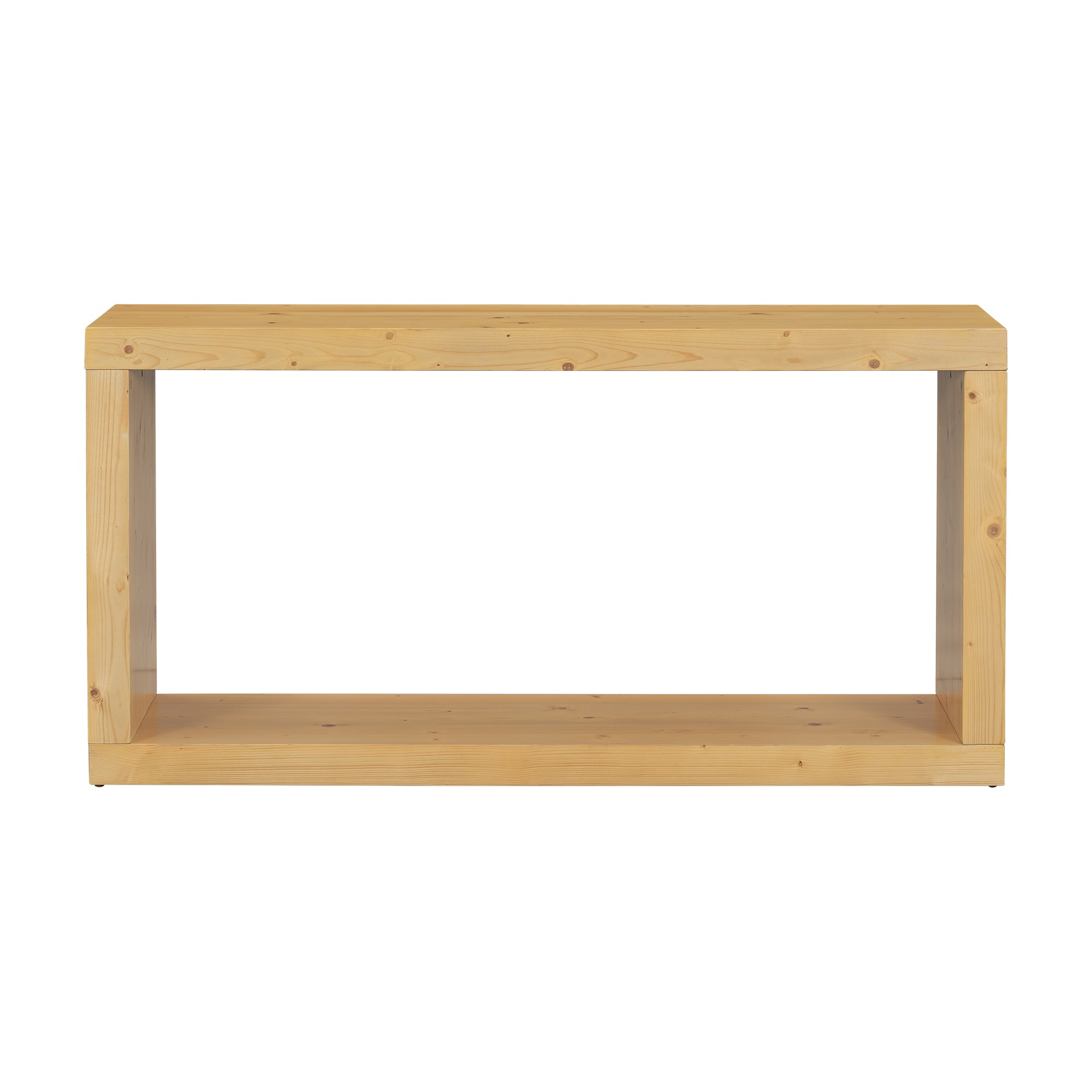 U_STYLE Modern Minimalist Entrance Table, Square Shaped Fashion Design, Easy to Assemble, Suitable for Entrance, Corridor, Living Room, Foyer