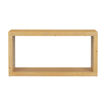 U_STYLE Modern Minimalist Entrance Table, Square Shaped Fashion Design, Easy to Assemble, Suitable for Entrance, Corridor, Living Room, Foyer