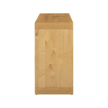 U_STYLE Modern Minimalist Entrance Table, Square Shaped Fashion Design, Easy to Assemble, Suitable for Entrance, Corridor, Living Room, Foyer