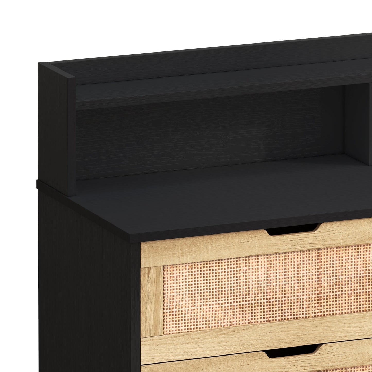 Alex Rattan Storage Cabinet w/ LED Lights & Power Outlets - Groovy Boardz