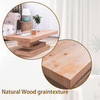 Elegant Modern Rustic Wood Coffee Table for Living Room.