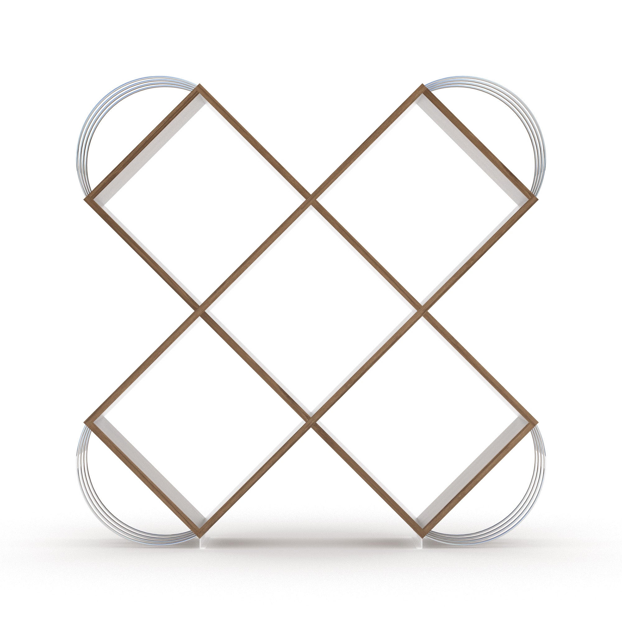 Case X Design Modern 5 Tier Bookcase