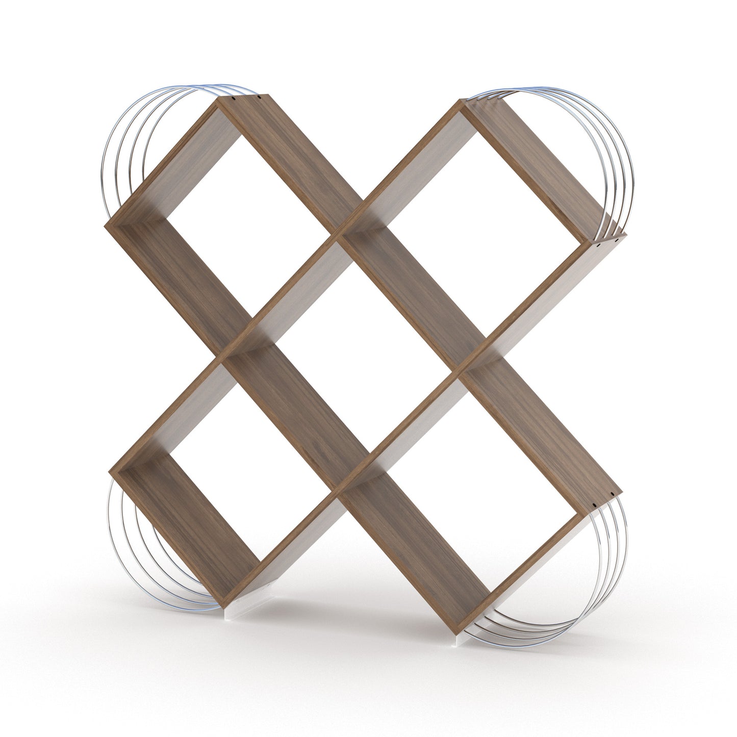 Case X Design Modern 5 Tier Bookcase