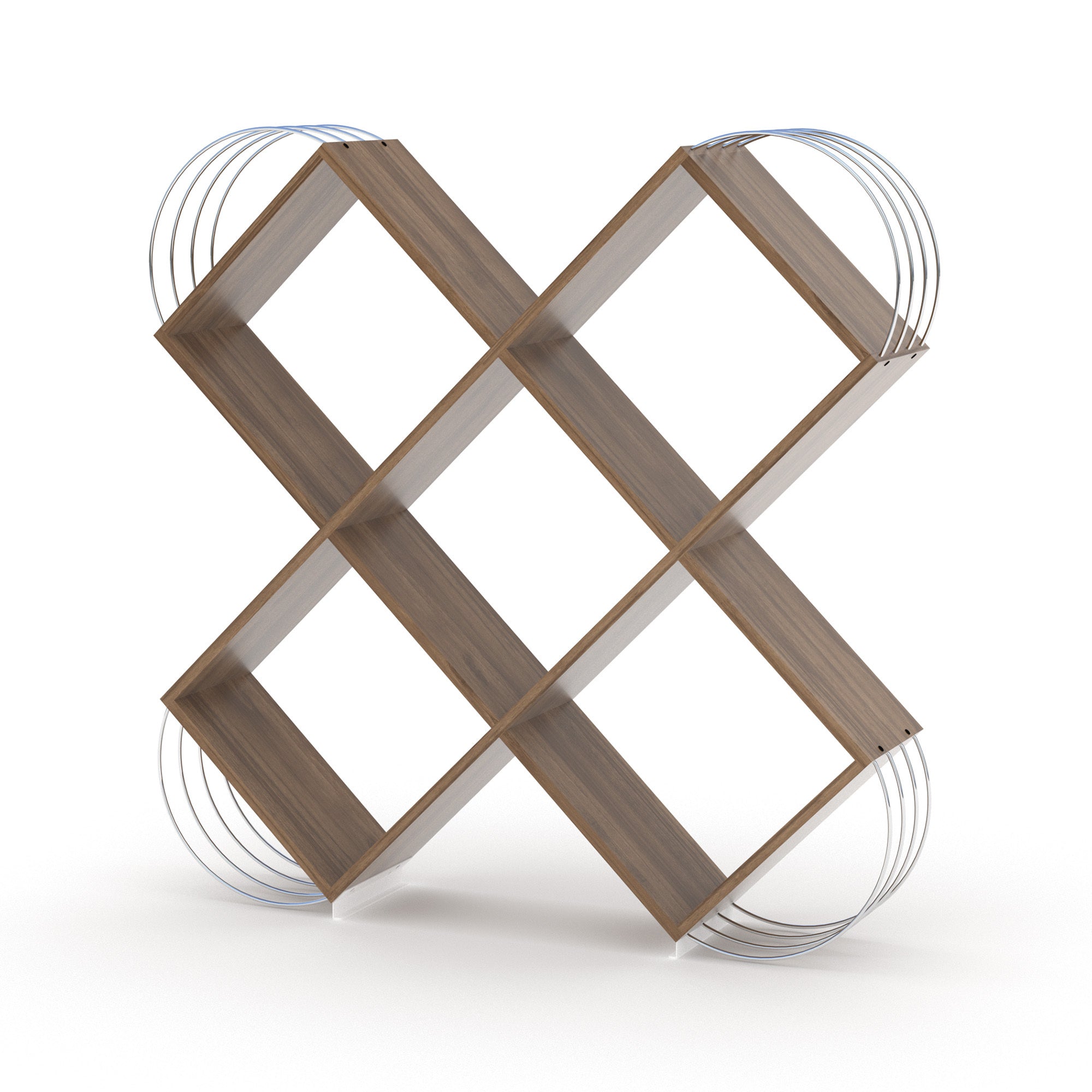 Case X Design Modern 5 Tier Bookcase