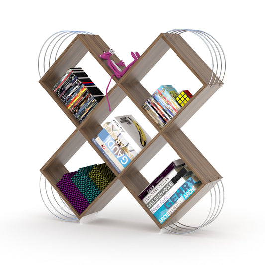 Case X Design Modern 5 Tier Bookcase