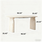 Wood Extendable Dining Table, Modern Oval Kitchen Table with Stylish Dual - Pillar Design, Perfect for Home Dining & Gathering, Multi-functional and Space-saving, Living Room and Dining Room.