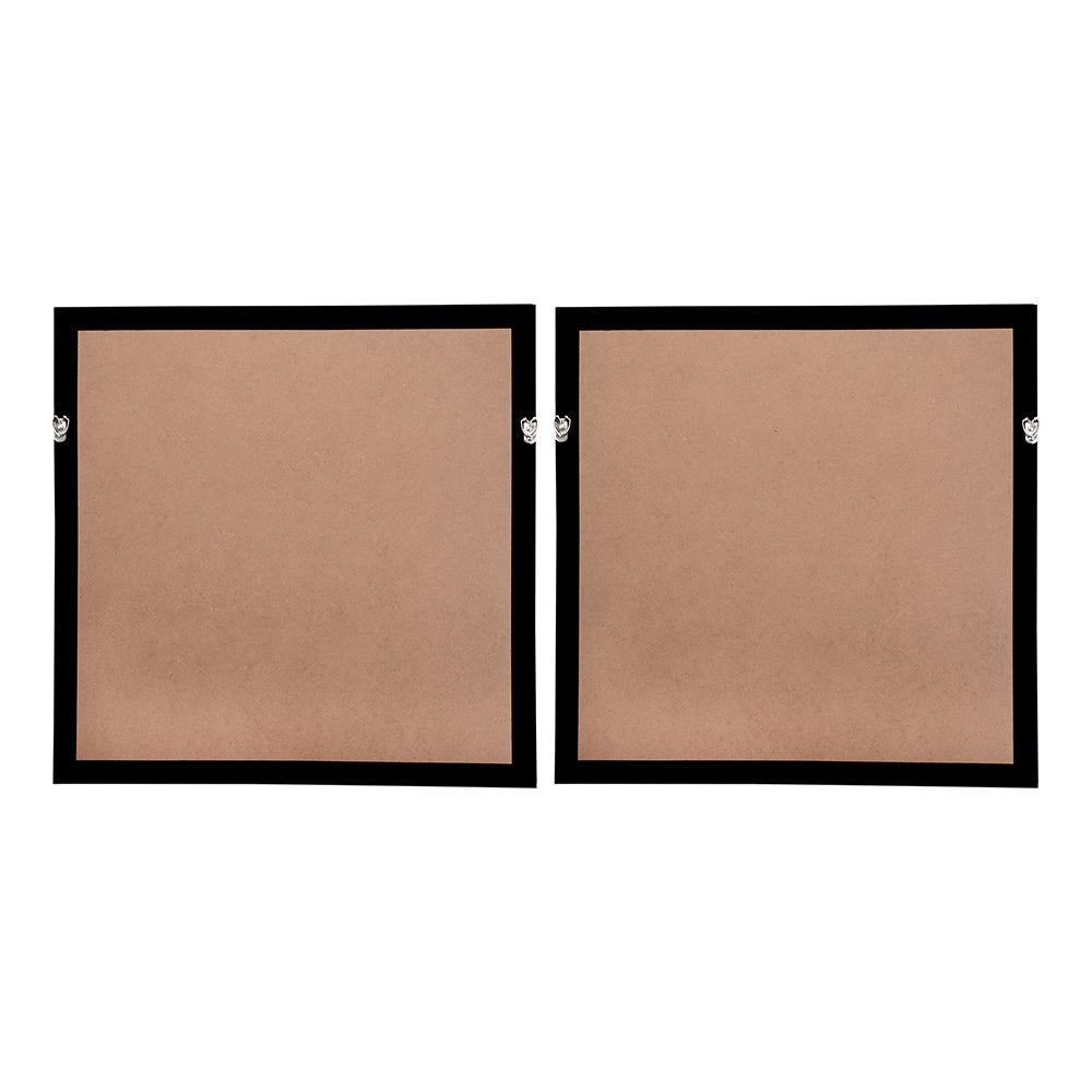 23.5" x 23.5" Elos Stone Shadow Boxes Wall Art, Set of 2