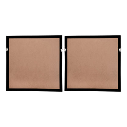 23.5" x 23.5" Elos Stone Shadow Boxes Wall Art, Set of 2