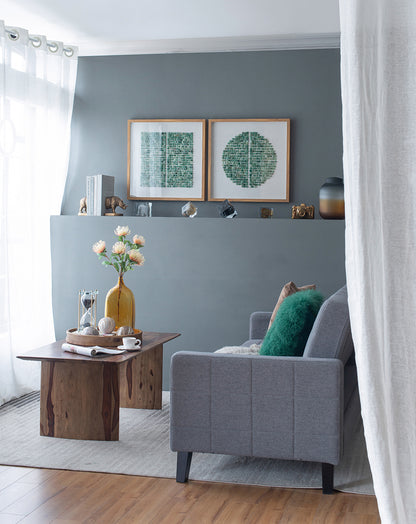 23.5" x 23.5" Elos Stone Shadow Boxes Wall Art, Set of 2