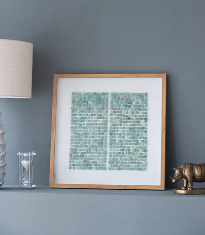 23.5" x 23.5" Elos Stone Shadow Boxes Wall Art, Set of 2