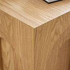 15.74'' Square Side Table Small Coffee Table Accent Table Bedside Table for Living Room Bedroom,Nature