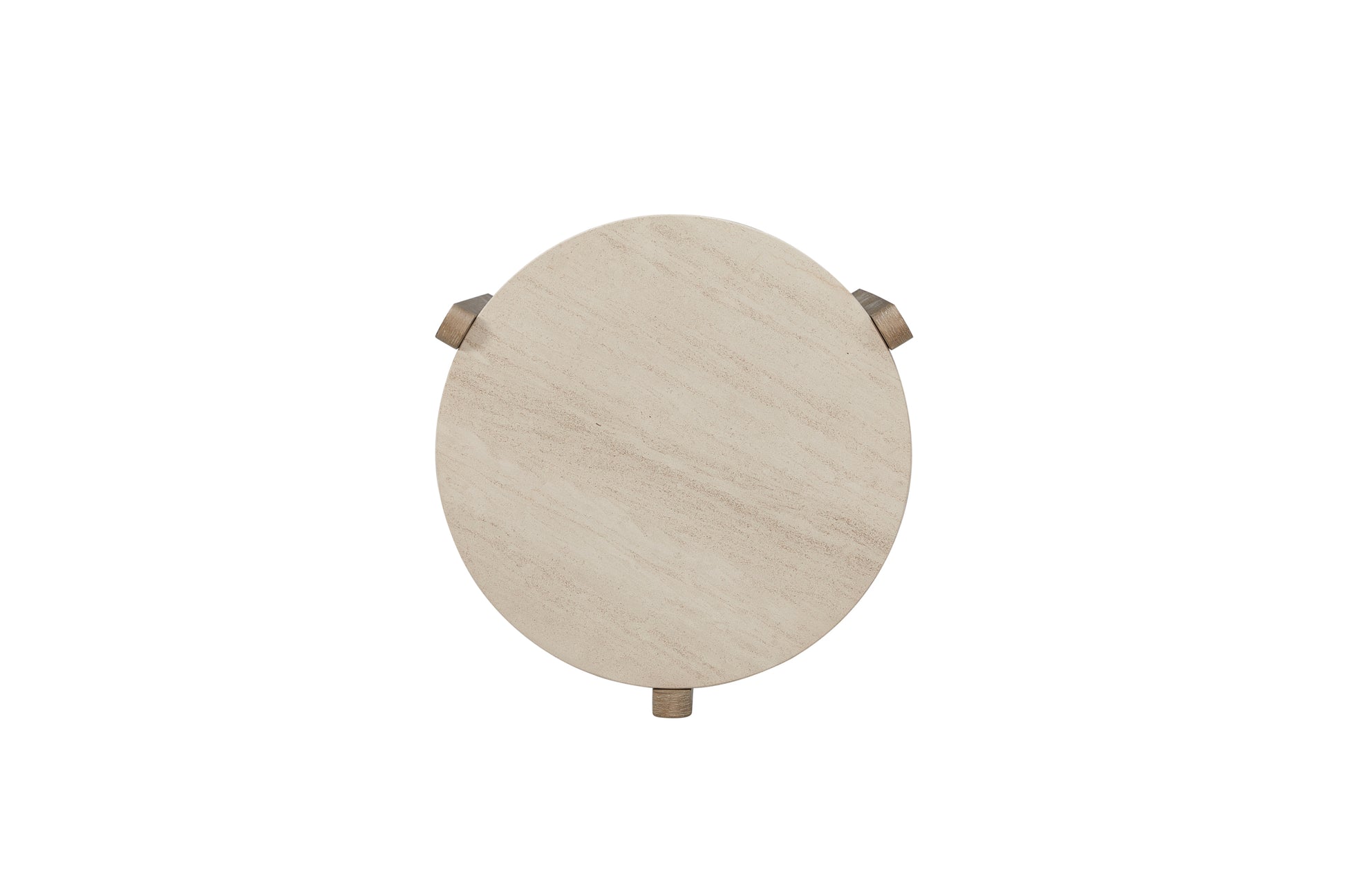 Stone Top End Table - Toffee