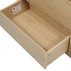 60' Double Sinks Bathroom Vanity Set, Bathroom Cabinet with Two Separate Ceramic Sinks, Full-Extension Drawers & Soft Close Undermount Drawer Slides, Natural Bathroom Vanity