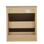 60' Double Sinks Bathroom Vanity Set, Bathroom Cabinet with Two Separate Ceramic Sinks, Full-Extension Drawers & Soft Close Undermount Drawer Slides, Natural Bathroom Vanity