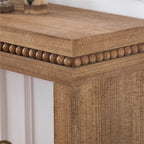 Concepts Natural Wood Beaded Console Table